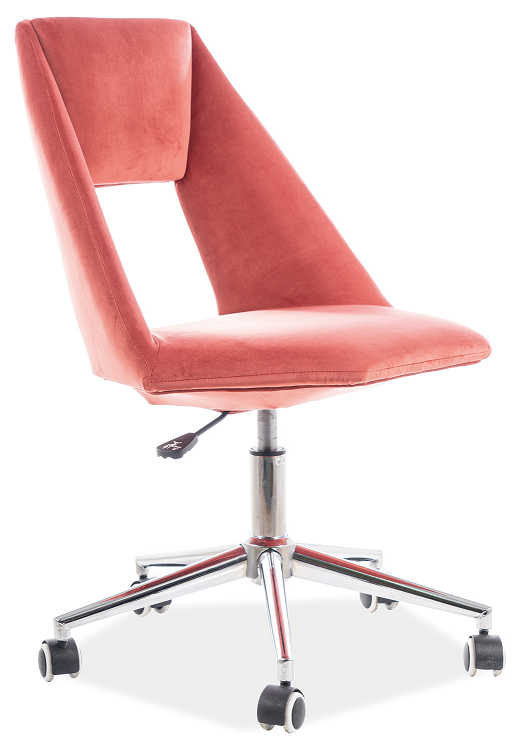 PAX velvet - kancelářská židle - látka starorůžová č.173 (S) (OBRPAXVR) Nosnost 120kg(K150-Z)